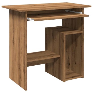 vidaXL Γραφείο Αρτισιανή Δρυς 80x45x74cm από Επεξεργασμένο Ξύλο 1 τεμ.
