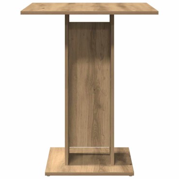 vidaXL Τραπέζι Bistro Χρώμα Τεχνίτης Δρυς 60x60x75cm Μοριοσανίδα 1 τεμ.
