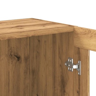 vidaXL Βιβλιοθήκη Artisan Δρυς 82,5x30,5x80cm Επεξεργασμένο Ξύλο 1 τεμ.