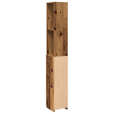 vidaXL Στήλη Μπάνιου Παλιό Ξύλο 25x25x170cm από Μοριοσανίδα 1 τεμ.