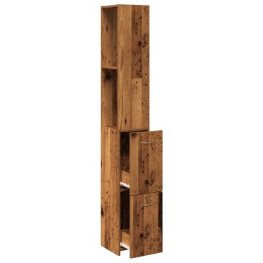 vidaXL Στήλη Μπάνιου Παλιό Ξύλο 25x25x170cm από Μοριοσανίδα 1 τεμ.