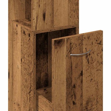 vidaXL Στήλη Μπάνιου Παλιό Ξύλο 25x25x170cm από Μοριοσανίδα 1 τεμ.