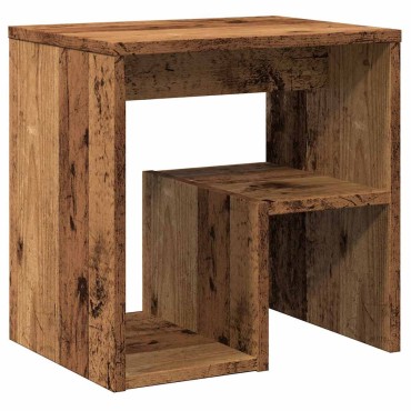 vidaXL Κομοδίνο Όψη Παλαιού Ξύλου 40x30x40cm από Επεξ. Ξύλο 1 τεμ.