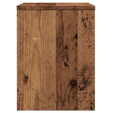 vidaXL Κομοδίνο Όψη Παλαιού Ξύλου 40x30x40cm από Επεξ. Ξύλο 1 τεμ.