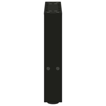 vidaXL Πόδια τραπεζιού σαλονιού Μαύρο 2 τεμ. 30x(30-31)cm Ατσάλι