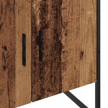 vidaXL Ντουλάπι Νιπτήρα Μπάνιου Παλιό Ξύλο 60x33x60 εκ 1 τεμ.
