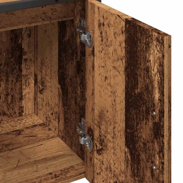 vidaXL Ντουλάπι Νιπτήρα Μπάνιου Παλιό Ξύλο 60x33x60 εκ 1 τεμ.