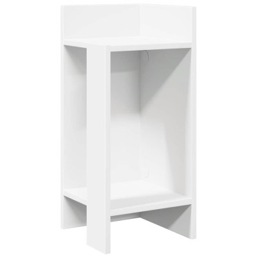 vidaXL Τραπεζάκι με ράφι λευκό 25,5x27x60cm 1 τεμ.