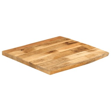 vidaXL Επιφάνεια Τραπεζιού 80x80x3,8cm Live Edge Μασίφ Ξύλο Μάνγκο 1 τεμ.