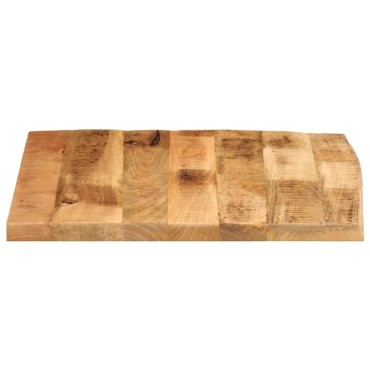vidaXL Επιφάνεια Τραπεζιού 80x80x3,8cm Live Edge Μασίφ Ξύλο Μάνγκο 1 τεμ.