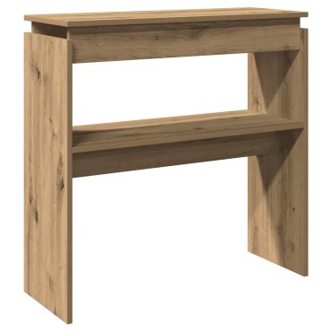 vidaXL Τραπέζι Κονσόλα Αρτισιανή Δρυς 80x30x80cm Επεξεργασμένο Ξύλο 1 τεμ.