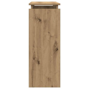 vidaXL Τραπέζι Κονσόλα Αρτισιανή Δρυς 80x30x80cm Επεξεργασμένο Ξύλο 1 τεμ.