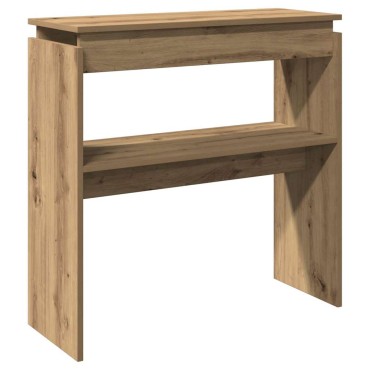 vidaXL Τραπέζι Κονσόλα Αρτισιανή Δρυς 80x30x80cm Επεξεργασμένο Ξύλο 1 τεμ.
