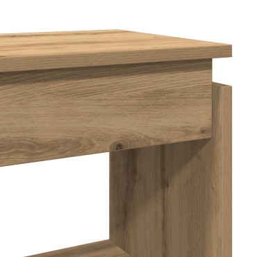 vidaXL Τραπέζι Κονσόλα Αρτισιανή Δρυς 80x30x80cm Επεξεργασμένο Ξύλο 1 τεμ.