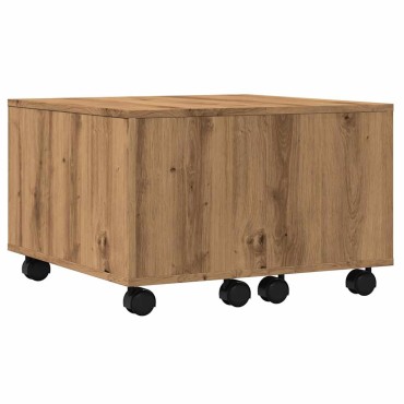 vidaXL Τραπεζάκι Σαλονιού Αρτισιανή Δρυς 60x60x38cm Επεξ. Ξύλο 1 τεμ.