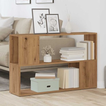 vidaXL Βιβλιοθήκη Αρτισιανή Δρυς 100x24x63cm Επεξεργ. Ξύλο 1 τεμ.