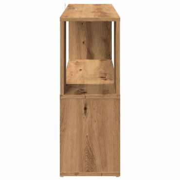 vidaXL Βιβλιοθήκη Αρτισιανή Δρυς 100x24x63cm Επεξεργ. Ξύλο 1 τεμ.