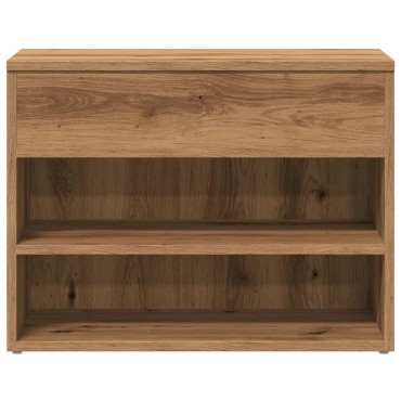 vidaXL Πάγκος Παπουτσιών τεχνίτης Δρυς 60x30x45cm Επεξεργασμένο Ξύλο
