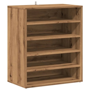 vidaXL Παπουτσοθήκη Αρτισιανή Δρυς 60x35x70cm Επεξεργασμένο Ξύλο