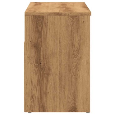vidaXL Πάγκος Παπουτσιών τεχνίτης Δρυς 80x30x45cm Επεξεργασμένο Ξύλο
