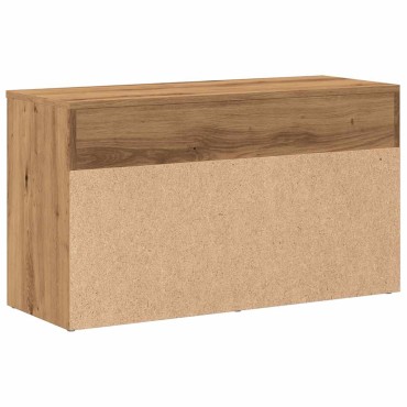 vidaXL Πάγκος Παπουτσιών τεχνίτης Δρυς 80x30x45cm Επεξεργασμένο Ξύλο