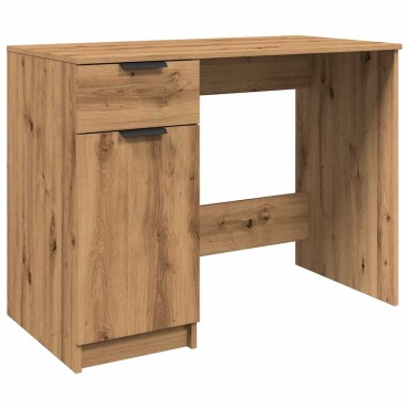vidaXL Γραφείο Αρτισιανή Δρυς 100x50x75cm από Επεξεργασμένο Ξύλο 1 τεμ.