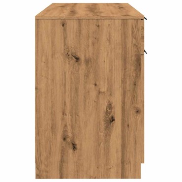 vidaXL Γραφείο Αρτισιανή Δρυς 100x50x75cm από Επεξεργασμένο Ξύλο 1 τεμ.