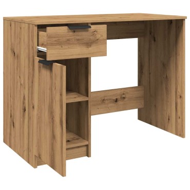 vidaXL Γραφείο Αρτισιανή Δρυς 100x50x75cm από Επεξεργασμένο Ξύλο 1 τεμ.