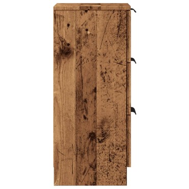 vidaXL Ντουλάπια 2 τεμ. Παλαιό ξύλο 30x30x70cm Επεξεργασμένο Ξύλο