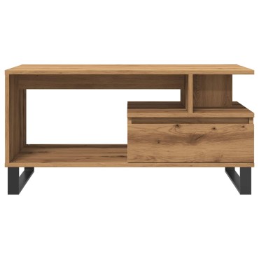 vidaXL Τραπεζάκι Σαλονιού τεχνίτης Δρυς 90x49x45cm Επεξεργασμ. Ξύλο 1 τεμ.