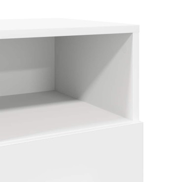 vidaXL Κομοδίνα 2 τεμ. με 2 συρτάρια Λευκό 36x36x68cm