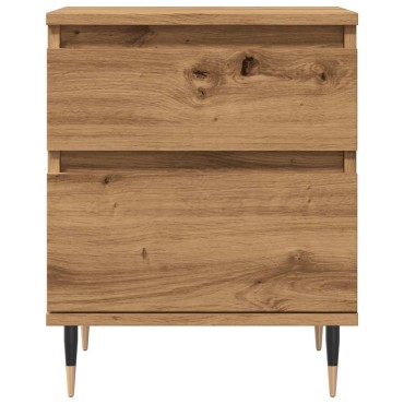 vidaXL Κομοδίνο τεχνίτης Δρυς 40x35x50cm από Επεξεργασμένο Ξύλο 1 τεμ.