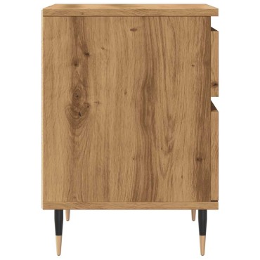 vidaXL Κομοδίνο τεχνίτης Δρυς 40x35x50cm από Επεξεργασμένο Ξύλο 1 τεμ.
