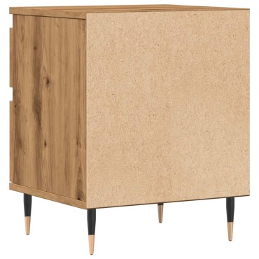 vidaXL Κομοδίνο τεχνίτης Δρυς 40x35x50cm από Επεξεργασμένο Ξύλο 1 τεμ.