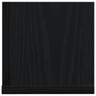 vidaXL Ραφιέρες Τοίχου 2 τεμ. Μαύρες 75x16,5x16,5cm από Μοριοσανίδα