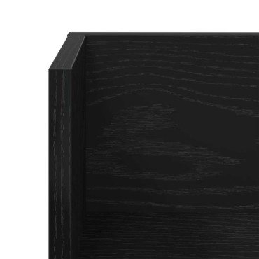 vidaXL Ραφιέρες Τοίχου 2 τεμ. Μαύρες 75x16,5x16,5cm από Μοριοσανίδα