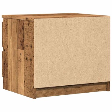 vidaXL Κομοδίνα 2 τεμ. Παλιό Ξύλο 50x40x43.5cm από Επεξεργασμένο Ξύλο