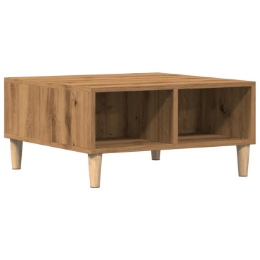 vidaXL Τραπεζάκι Σαλονιού Τεχνίτης Δρυς 60x60x30cm Επεξεργασμένο Ξύλο 1 τεμ.