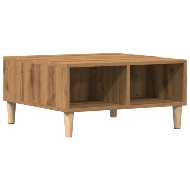 vidaXL Τραπεζάκι Σαλονιού Τεχνίτης Δρυς 60x60x30cm Επεξεργασμένο Ξύλο 1 τεμ.