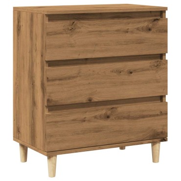vidaXL Μπουφές Τεχνίτης Δρυς 60x35x70cm από Επεξεργασμένο Ξύλο 1 τεμ.
