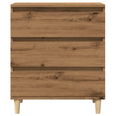 vidaXL Μπουφές Τεχνίτης Δρυς 60x35x70cm από Επεξεργασμένο Ξύλο 1 τεμ.