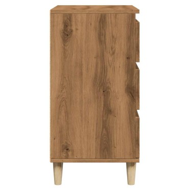 vidaXL Μπουφές Τεχνίτης Δρυς 60x35x70cm από Επεξεργασμένο Ξύλο 1 τεμ.