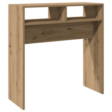 vidaXL Τραπέζι Κονσόλα Αρτισιανή Δρυς 78x30x80cm Επεξεργασμένο Ξύλο 1 τεμ.