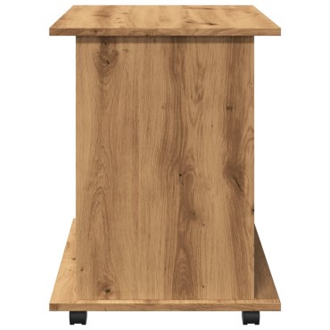vidaXL Ντουλάπι Τροχήλατο Αρτισιανή Δρυς 60x45x60cm Επεξεργ. Ξύλο 1 τεμ.