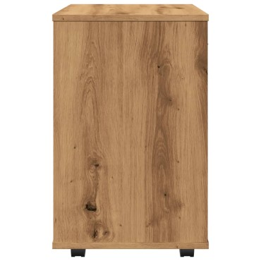 vidaXL Ντουλάπι Τροχήλατο Αρτισιανή Δρυς 46x36x59cm Επεξεργ. Ξύλο 1 τεμ.