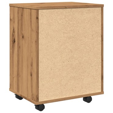 vidaXL Ντουλάπι Τροχήλατο Αρτισιανή Δρυς 46x36x59cm Επεξεργ. Ξύλο 1 τεμ.