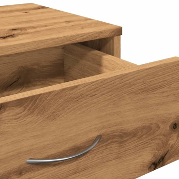 vidaXL Ντουλάπι Τροχήλατο Αρτισιανή Δρυς 46x36x59cm Επεξεργ. Ξύλο 1 τεμ.