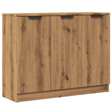 vidaXL Μπουφές Αρτισιανή Δρυς 90,5x30x70cm από Επεξεργασμένο Ξύλο 1 τεμ.