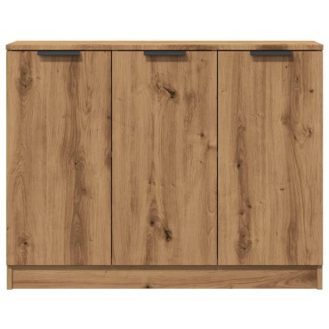 vidaXL Μπουφές Αρτισιανή Δρυς 90,5x30x70cm από Επεξεργασμένο Ξύλο 1 τεμ.