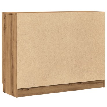 vidaXL Μπουφές Αρτισιανή Δρυς 90,5x30x70cm από Επεξεργασμένο Ξύλο 1 τεμ.